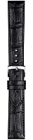 Paski i części Pasek Skórzany Tissot Czarny 20mm Carson T852043012