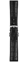Paski i części Pasek Skórzany Tissot Czarny 22mm Gent XL T600043491