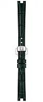 Paski i części Pasek Skórzany Tissot Zielony 12mm z Zapięciem Motylkowym Skórzany Bellissima T600049238