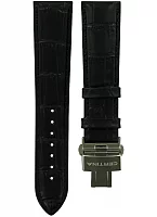 Paski i części Pasek Skórzany Certina Czarny 21mm z Zapięciem Motylkowym DS-8 Chrono Precidrive C600020000