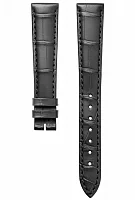 Paski i części Pasek Skórzany Longines Aligator Antracytowy XS 15mm Dolcevita Lady L682167111