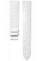 Paski i części Pasek Skórzany Longines Aligator Biały 16mm La Grande Classique Lady L682164224