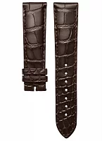 Paski i części Pasek Skórzany Longines Aligator Brązowy 20mm Record L682152086
