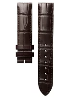 Paski i części Pasek Skórzany Longines Aligator Brązowy XS 19mm Flagship Heritage L682169475