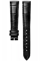 Paski i części Pasek Skórzany Longines Aligator Czarny XL 17mm Dolcevita Lady L682146340