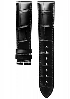 Paski i części Pasek Skórzany Longines Aligator Czarny XL 20mm Elegant Collection Gent L682144256
