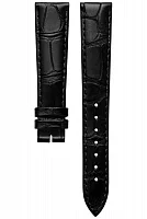 Paski i części Pasek Skórzany Longines Aligator Czarny XS 17mm Dolcevita Lady L682167345