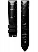 Paski i części Pasek Skórzany Longines Aligator Czarny XS 19mm Conquest Heritage 38 L600169534