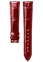 Paski i części Pasek Skórzany Longines Aligator Czerwony XS 17mm Dolcevita Lady L682167646
