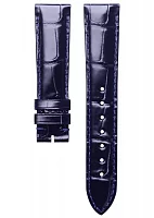 Paski i części Pasek Skórzany Longines Aligator Granatowy XL 18mm Master Collection L682164457