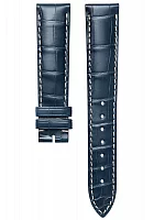 Paski i części Pasek Skórzany Longines Aligator Niebieski XL 18mm Master Collection Lady L682164037