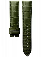 Paski i części Pasek Skórzany Longines Aligator Zielony XL 21mm Master Collection L682167067