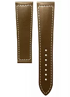 Paski i części Pasek Skórzany Longines Beżowy XL 22mm Spirit Zulu Time 42 L682165924