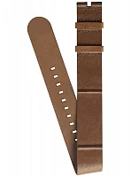 Paski i części Pasek Skórzany Longines NATO Brązowy 21mm Spirit 40 L682159671