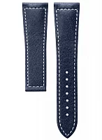 Paski i części Pasek Skórzany Longines Niebieski XL 22mm Spirit Zulu Time 42 L682165926