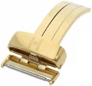 Paski i części Zapięcie Motylkowe Hirsch Żółte Złoto 22mm BC1009-1-22