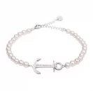 Paul Hewitt Bransoletka Anchor Spirit Silver Pearl PH-ABB-S-P