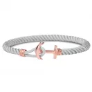 Paul Hewitt Bransoletka Phreps Lite Rozmiar L Rose Gold Nylon Grey PH-PHL-N-R-GR-L