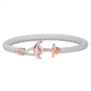 Paul Hewitt Bransoletka Phreps Lite Rozmiar M Rose Gold Leather Grey PH-PHL-L-R-GR-M