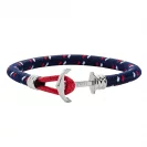 Paul Hewitt Bransoletka Phreps Lite Rozmiar M Silver Nylon Navy Blue Red White PH002262