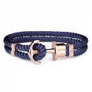 Paul Hewitt Bransoletka Phreps Rozmiar L Rose Gold Nylon Navy Blue PH-PH-N-R-N-L