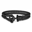 Paul Hewitt Bransoletka Phreps Rozmiar S Black Leather Black PH-PH-L-B-B-S