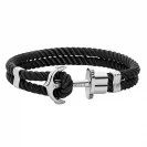 Paul Hewitt Bransoletka Phreps Rozmiar XS Silver Nylon Black PH-PH-N-S-B-XS