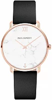 Paul Hewitt Miss Ocean Line Rose Gold Marble Leather Black PH-M-R-M-32S