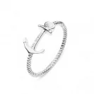 Paul Hewitt Pierścionek Anchor Rozmiar 54 Rope Ring Silver PH-FR-ARO-S-54