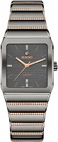 Rado Anatom Automatic Grey Dial Ceramic Bracelet Rose Gold PVD Diamonds 27.5mm R10264712