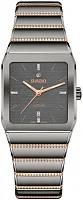 Rado Anatom M Automatic Grey Dial Ceramic Bracelet Rose Gold PVD Diamonds R10264712