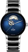 Rado Centrix Gent Automatic Open-Heart L Black Ceramic Blue Dial R30012202