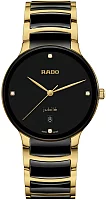 Rado Centrix Gent Diamonds Quartz L Black Ceramic R30022712
