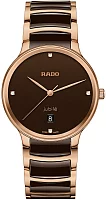 Rado Centrix Gent Diamonds Quartz L Brown Ceramic R30023712