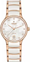 Rado Centrix Lady Automatic M Diamonds White Ceramic & Rose Gold PVD R30230902