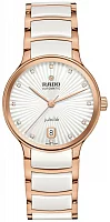 Rado Centrix Lady Automatic M Diamonds White Ceramic & Rose Gold PVD R30037744