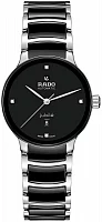 Rado Centrix Lady Diamonds Automatic S Black Ceramic & Steel R30020712