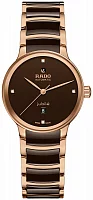 Rado Centrix Lady Diamonds Automatic S Brown Ceramic & Rose Gold PVD R30019712