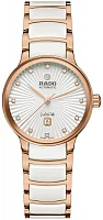 Rado Centrix Lady Diamonds Automatic S White Ceramic & Rose Gold PVD R30019744