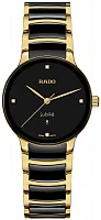 Rado Centrix Lady Diamonds Quartz S Black Ceramic R30025712