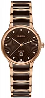 Rado Centrix Lady Diamonds Quartz S Brown Ceramic R30024732