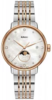 Rado Coupole Classic Moonphase Lady Diamonds Quartz S Rose Gold PVD R22883923