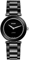 Rado Coupole Lady Quartz Jubile Black Ceramic Diamonds R22243713