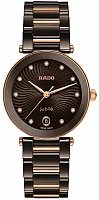 Rado Coupole Lady Quartz Jubile Brown Ceramic Diamonds R22242703