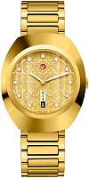 Rado DiaStar Original Gold PVD Gent Automatic Day-Date Ceramos R12161263