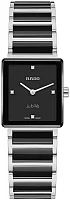 Rado Integral Lady Diamonds Quartz Black Ceramic R20250712