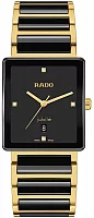 Rado Integral Gent Diamonds Quartz Black Ceramic R20256712