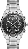 Santa Barbara Polo Legend Quartz Day-Date Black Dial Steel Bracelet SB.1.10666-1