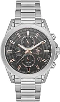 Santa Barbara Polo Legend Quartz Day-Date Multifunction GMT Grey Dial Steel Bracelet SB.1.10675-3