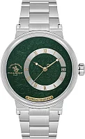 Santa Barbara Polo Western Automatic Date Green Dial Steel Bracelet Special Edition SB.1.10702-5